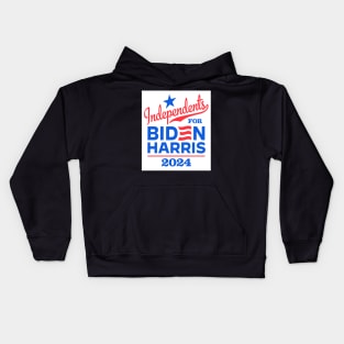 Independents For Biden 2024 Kids Hoodie